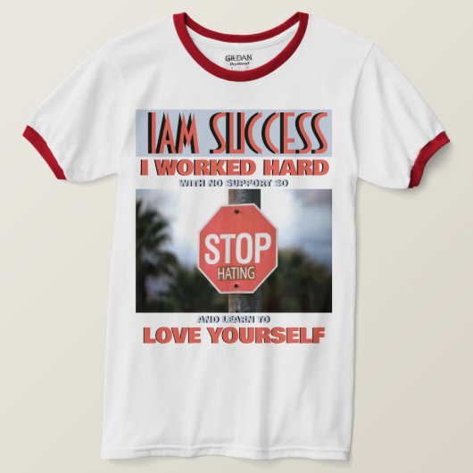 STOP HATING T-SHIRT (Design voorkant)