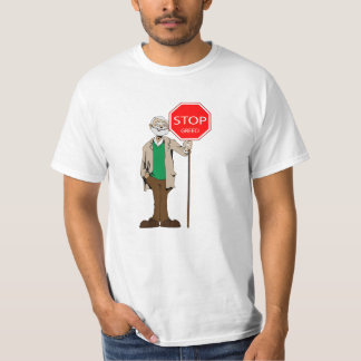 Stop hebzucht t-shirt