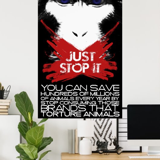 STOP HET ALLEEN POSTER (Thuiskantoor)