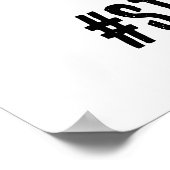 Stop het antisemitisme wat het judaïsme eigenlijk  poster (Hoek)