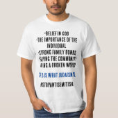 Stop het antisemitisme wat het judaïsme eigenlijk  t-shirt