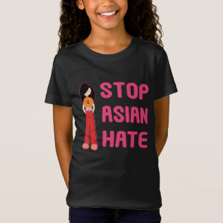 Stop het Aziatische Shirt van de Hate voor meisjes