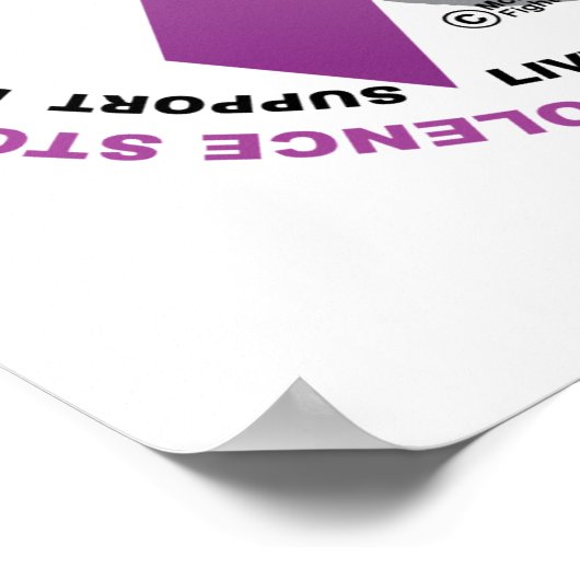 Stop het Binnenlands Geweld Poster (Hoek)