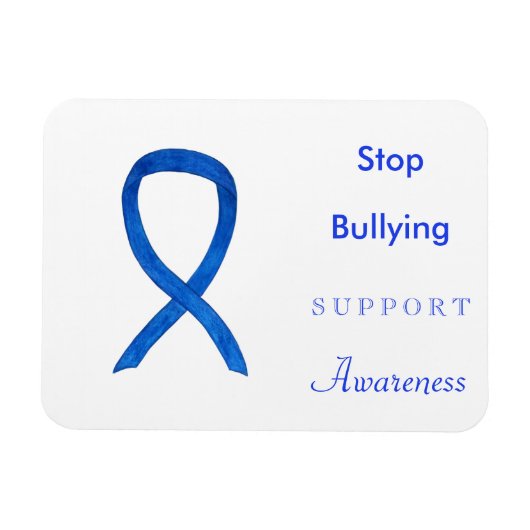 Stop het Bullying Awareness Ribbon Custom Magnets Magneet (Horizontaal)
