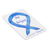 Stop het Bullying Awareness Ribbon Gepersonaliseer Magneet (Rechterzijde)