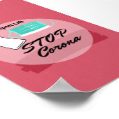 Stop het Corona-virus Poster (Hoek)