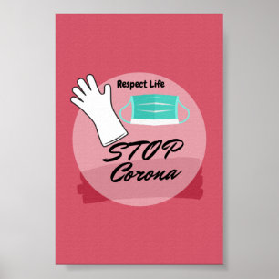 Stop het Corona-virus Poster