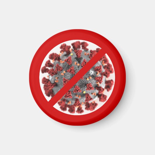 STOP HET CORONAVIRUS MAGNEET (Voorkant)