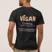 Ⓥ Stop het doden van dieren T-shirt (Achterkant)