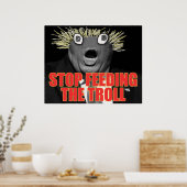 Stop het eten van de trol poster (Keuken)