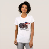 Stop het eten van het T-shirt beest Vrouw (Voorkant volledig)