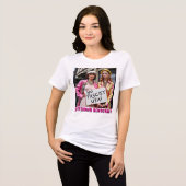 Stop het fascisme en verdedig de democratie Tri-Blend shirt (Voorkant volledig)