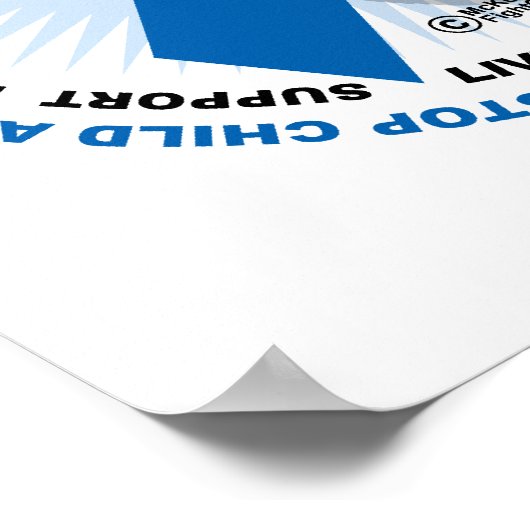 Stop het gebruik van kindermisbruik poster (Hoek)