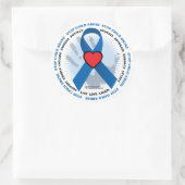 Stop het gebruik van kindermisbruik ronde sticker (Tas)