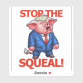 Stop het gekrijs sticker (Vel)