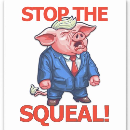 Stop het gekrijs sticker (Voorkant)