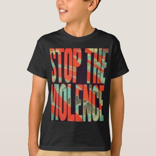Stop het geweld 4*U*2*N*V T-shirt (Voorkant)