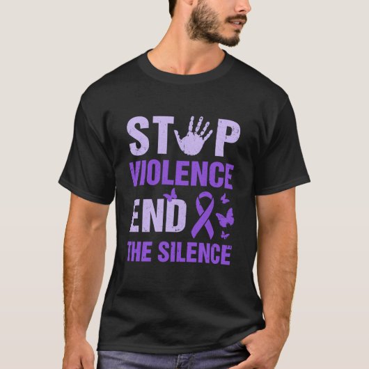 Stop het geweld een einde te maken aan het stilzwi t-shirt (Voorkant)