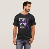 Stop het geweld einde stilte binnenlandse geweldda t-shirt (Voorkant volledig)