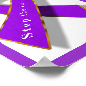 Stop het geweld poster (Hoek)