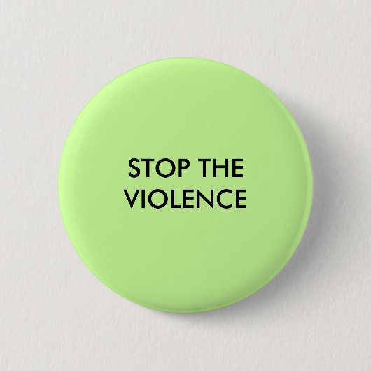 STOP HET GEWELD RONDE BUTTON 5,7 CM (Voorkant)