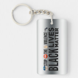 👮 Stop ⛔ het ✋ geweld Sleutelhanger