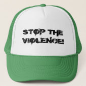 STOP HET GEWELD! TRUCKER PET (Voorkant)
