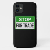 Stop het groene handelsteken van Fur Case-Mate iPhone Case (Achterkant)