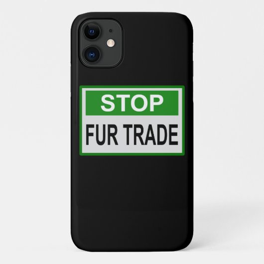 Stop het groene handelsteken van Fur Case-Mate iPhone Case (Achterkant)