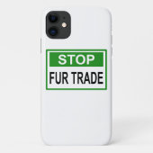 Stop het groene handelsteken van Fur Case-Mate iPhone Case (Achterkant)