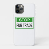 Stop het groene handelsteken van Fur Case-Mate iPhone Case (Achterkant)