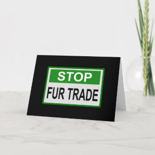 Stop het groene handelsteken van Fur Kaart