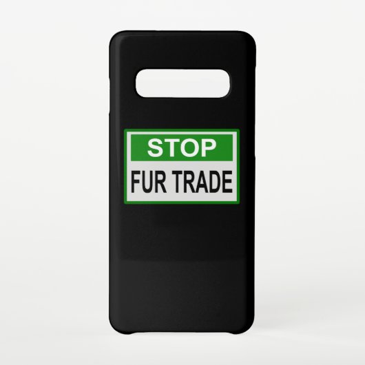 Stop het groene handelsteken van Fur Samsung Galaxy Hoesje (Achterkant)