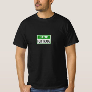 Stop het groene handelsteken van Fur T-shirt
