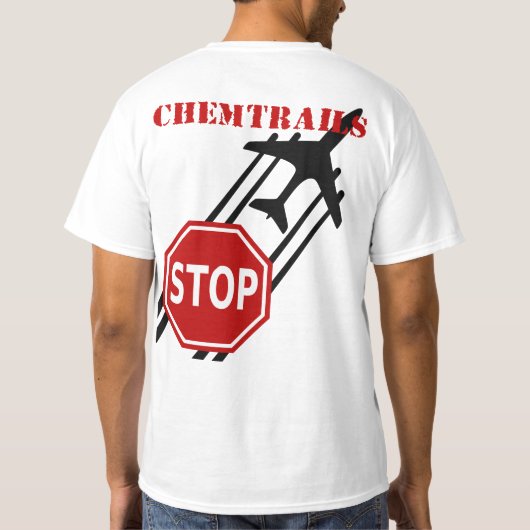 Stop het hemd chemtrails t-shirt (Achterkant)