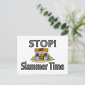 Stop het is Slammer Time Briefkaart (Staand voorkant)