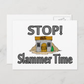 Stop het is Slammer Time Briefkaart (Voorkant / Achterkant)