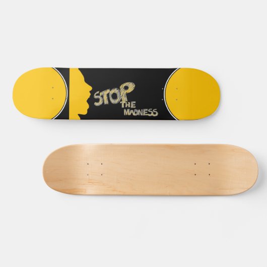 Stop het Madness Skateboard (Horizontaal)