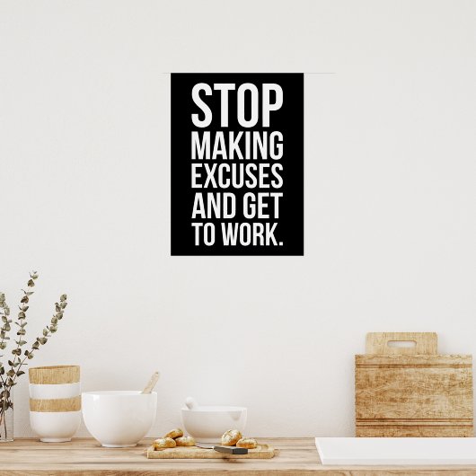 Stop het maken van Overschotten - Motivatie Poster (Keuken)