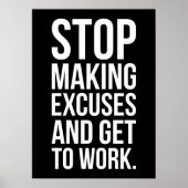 Stop het maken van Overschotten - Motivatie Poster (Voorkant)