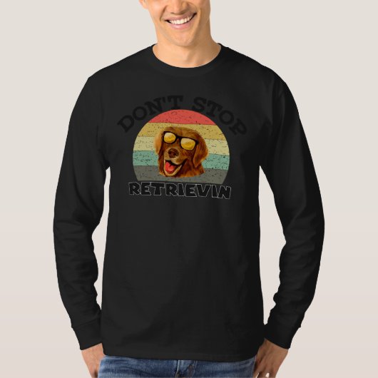 Stop het ophalen van Golden Retrieve Dog Owner Lab T-shirt (Voorkant)