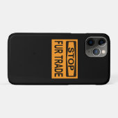 Stop het oranje van het Handelsbord Fur Case-Mate iPhone Case (Achterkant (horizontaal))