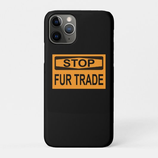 Stop het oranje van het Handelsbord Fur Case-Mate iPhone Case (Achterkant)