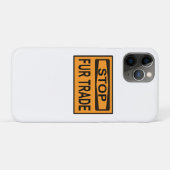 Stop het oranje van het Handelsbord Fur Case-Mate iPhone Case (Achterkant (horizontaal))