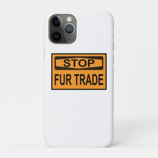 Stop het oranje van het Handelsbord Fur Case-Mate iPhone Case (Achterkant)