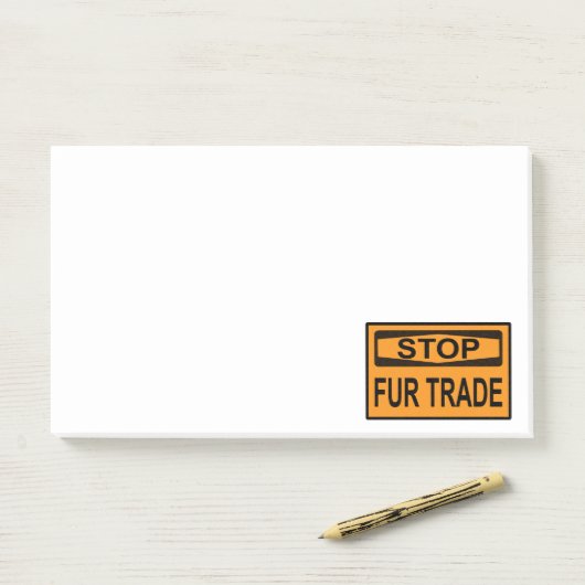 Stop het oranje van het Handelsbord Fur Post-it® Notes (Op bureau)