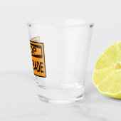 Stop het oranje van het Handelsbord Fur Shot Glas (Rechts)