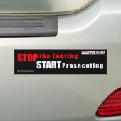 Stop het plassen - begin met het vervolgen van de  bumpersticker (Op auto)