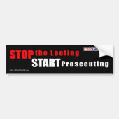 Stop het plassen - begin met het vervolgen van de  bumpersticker (Voorkant)