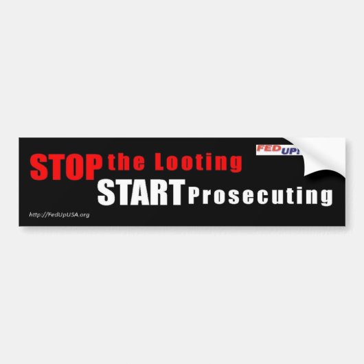 Stop het plassen - begin met het vervolgen van de bumpersticker (Voorkant)